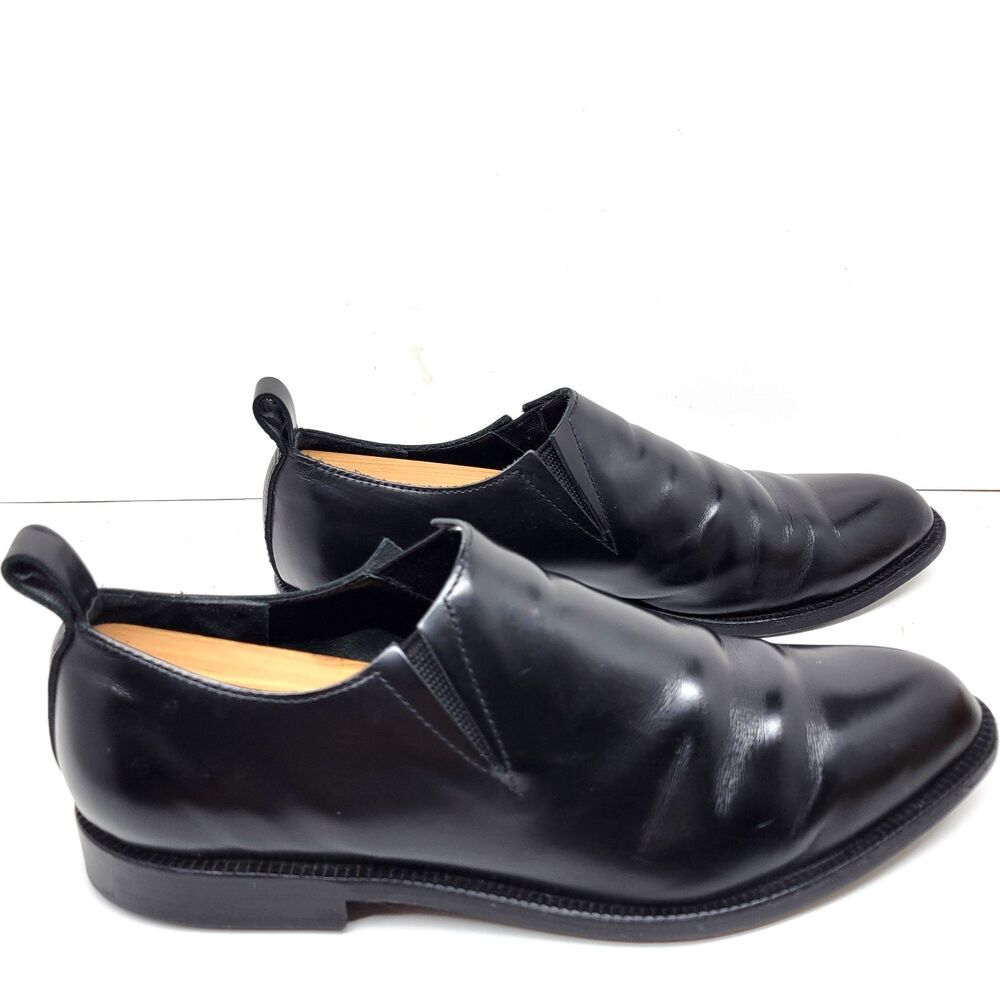 Comme Des Garcons Black Leather Loafers 24cm Womens US 7 Mens US 6 - Picture 3 of 16